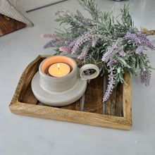 Load image into Gallery viewer, White Ceramic Polperro Tealight Holder