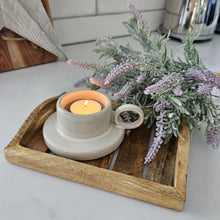 Load image into Gallery viewer, White Ceramic Polperro Tealight Holder