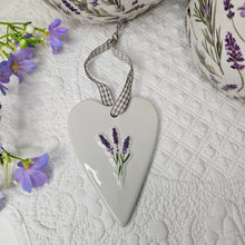 Load image into Gallery viewer, Lavender Ceramic Heart