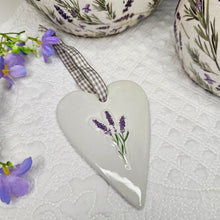 Load image into Gallery viewer, Lavender Ceramic Heart