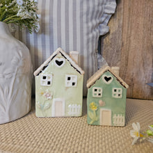 Load image into Gallery viewer, Green LED House Ornament
