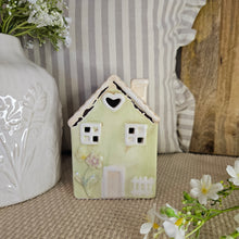 Load image into Gallery viewer, Green LED House Ornament