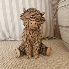Load image into Gallery viewer, Hughie Sitting Highland Cow