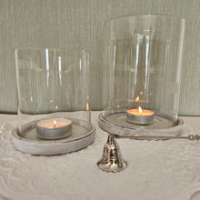 Load image into Gallery viewer, Athena Grey Stone Hurricane Lantern