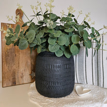 Load image into Gallery viewer, Bronte Black Terracotta Vase