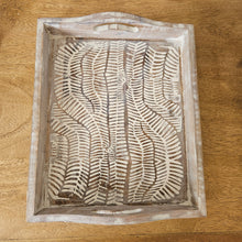 Load image into Gallery viewer, Whitewashed Patterned Tray