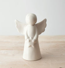 Load image into Gallery viewer, White Ceramic Angel Christmas Ornament