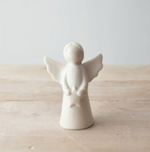 Load image into Gallery viewer, White Ceramic Angel Christmas Ornament
