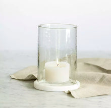 Load image into Gallery viewer, Hammered Glass Hurricane Lantern