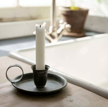 Load image into Gallery viewer, Grey Metal Candle Holder