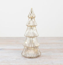 Load image into Gallery viewer, Gold Glass LED Christmas Tree Decoration