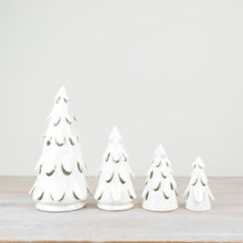 Load image into Gallery viewer, Glazed White LED Christmas Tree Ornaments