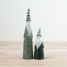 Load image into Gallery viewer, Green Ceramic Santa Ornament