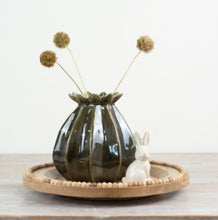 Load image into Gallery viewer, Green Poppy Seed Vase