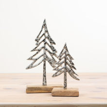 Load image into Gallery viewer, Silver Tree on Wooden Plinth