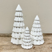 Load image into Gallery viewer, White LED Ceramic Christmas Tree