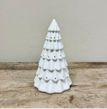 Load image into Gallery viewer, White LED Ceramic Christmas Tree
