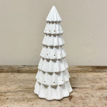 Load image into Gallery viewer, White LED Ceramic Christmas Tree