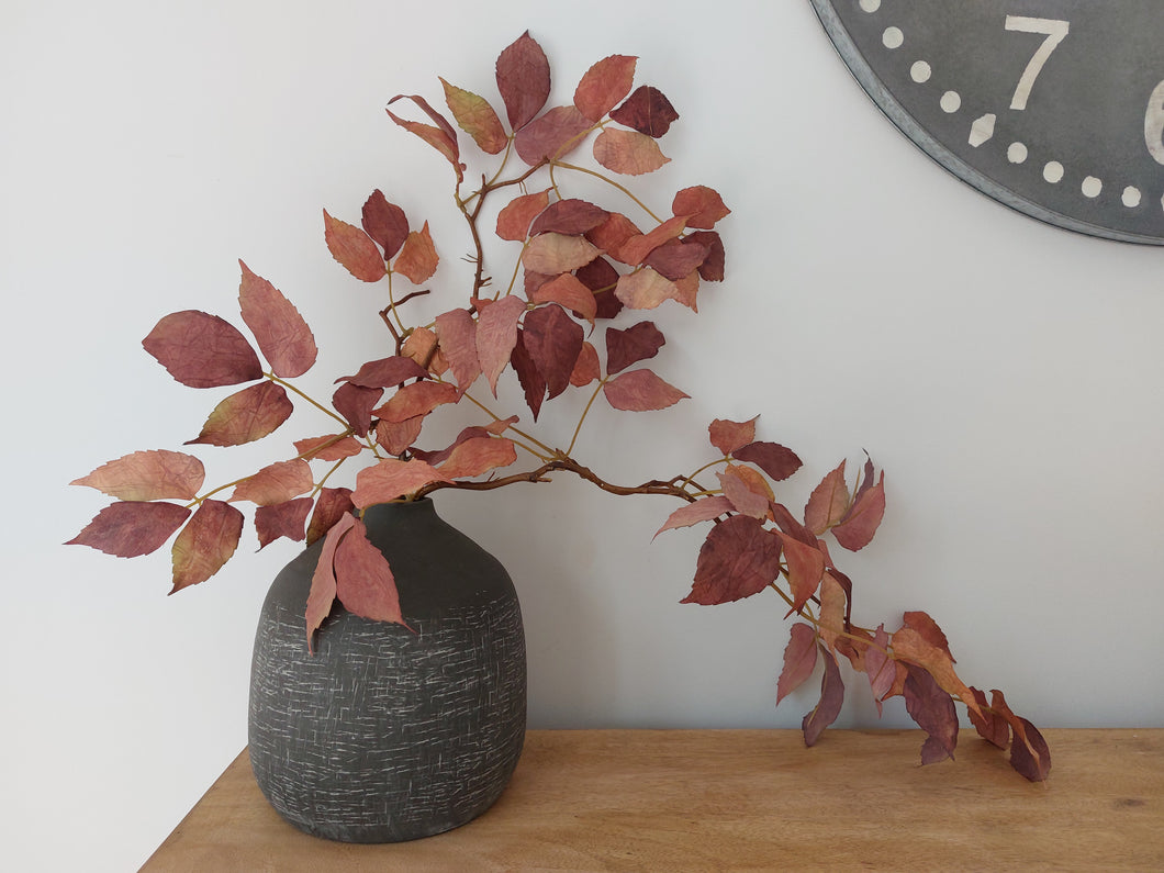 Brown Stoneware Vase