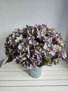 Blue/Green Hydrangea Faux Stem