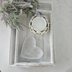 Ditsy Floral Heart Trinket Dish