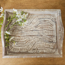 Load image into Gallery viewer, Whitewashed Patterned Tray
