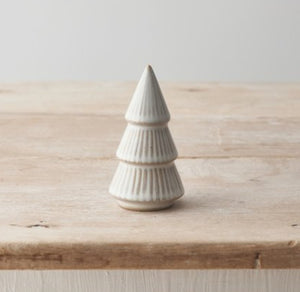 Natural Ribbed Tree Ornament