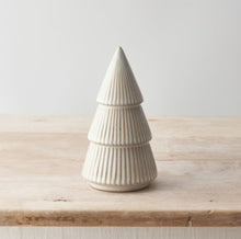 Load image into Gallery viewer, Natural Ribbed Tree Ornament
