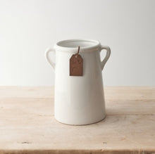 Load image into Gallery viewer, Tall White Ceramic Pot / Vase
