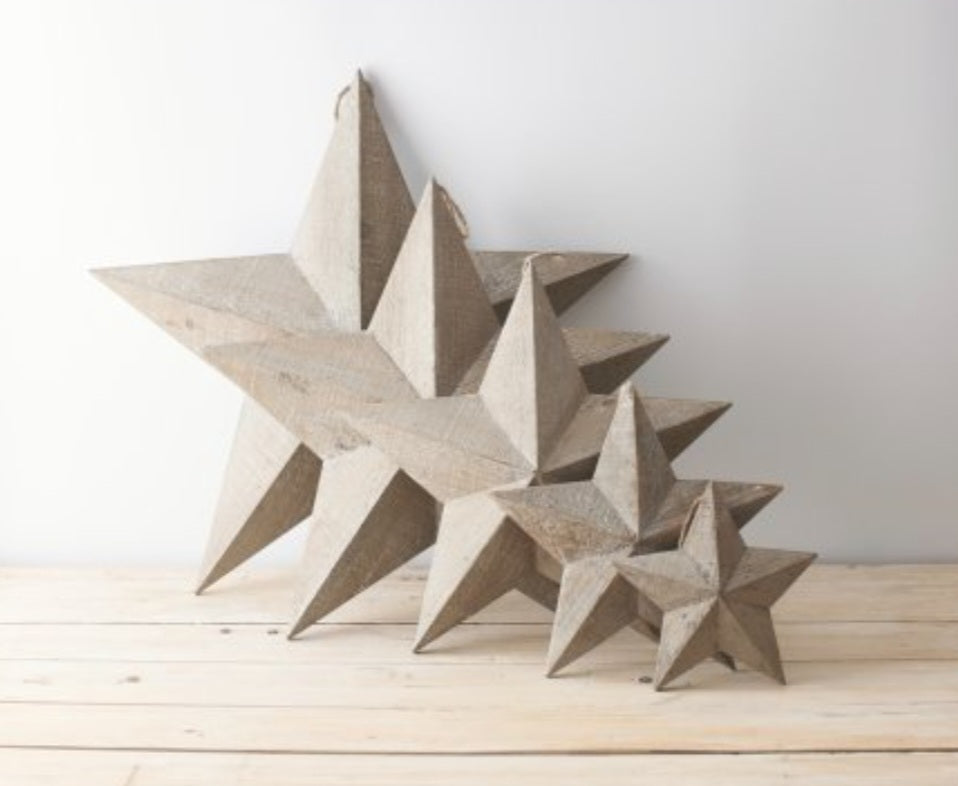 Wooden Rustic Barn Star