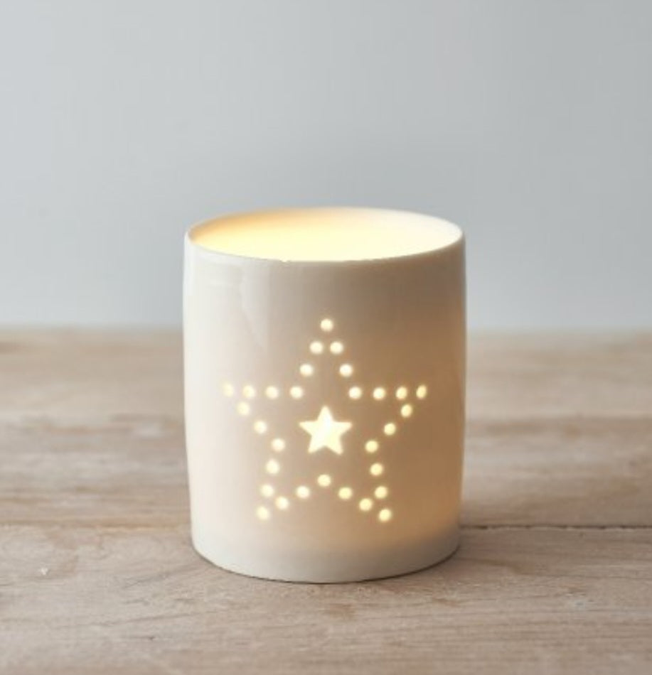 Dotted Star Candle Holder