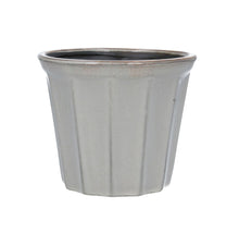 Load image into Gallery viewer, Grey Ribbed Pot Cover
