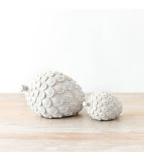 Load image into Gallery viewer, Ceramic White Glazed Pinecone
