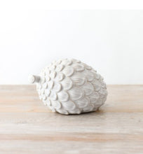 Load image into Gallery viewer, Ceramic White Glazed Pinecone
