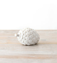 Load image into Gallery viewer, Ceramic White Glazed Pinecone
