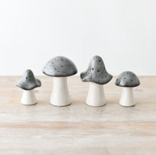 Load image into Gallery viewer, Round Grey Ceramic Mushroom
