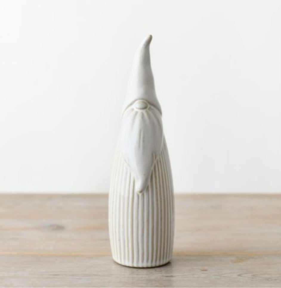 White Glazed Santa Gonk