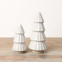 Load image into Gallery viewer, White Glazed Christmas Tree
