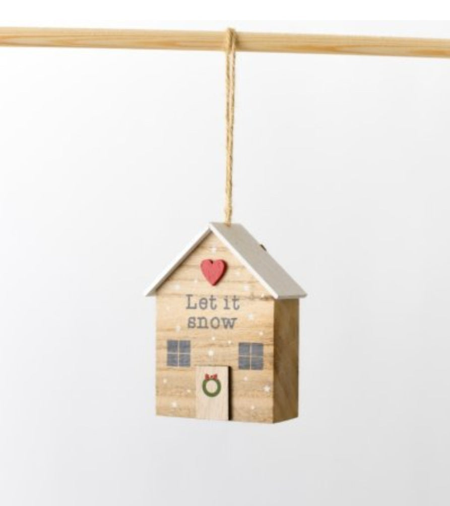 Let It Snow House Tree Decoration