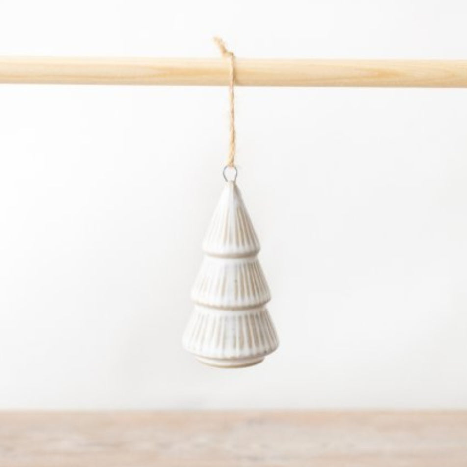 White Christmas Tree Hanging Decoration