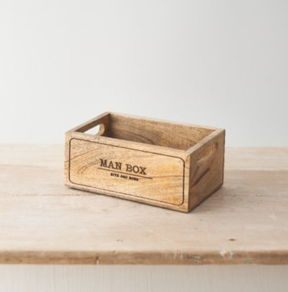 Wooden Man Box