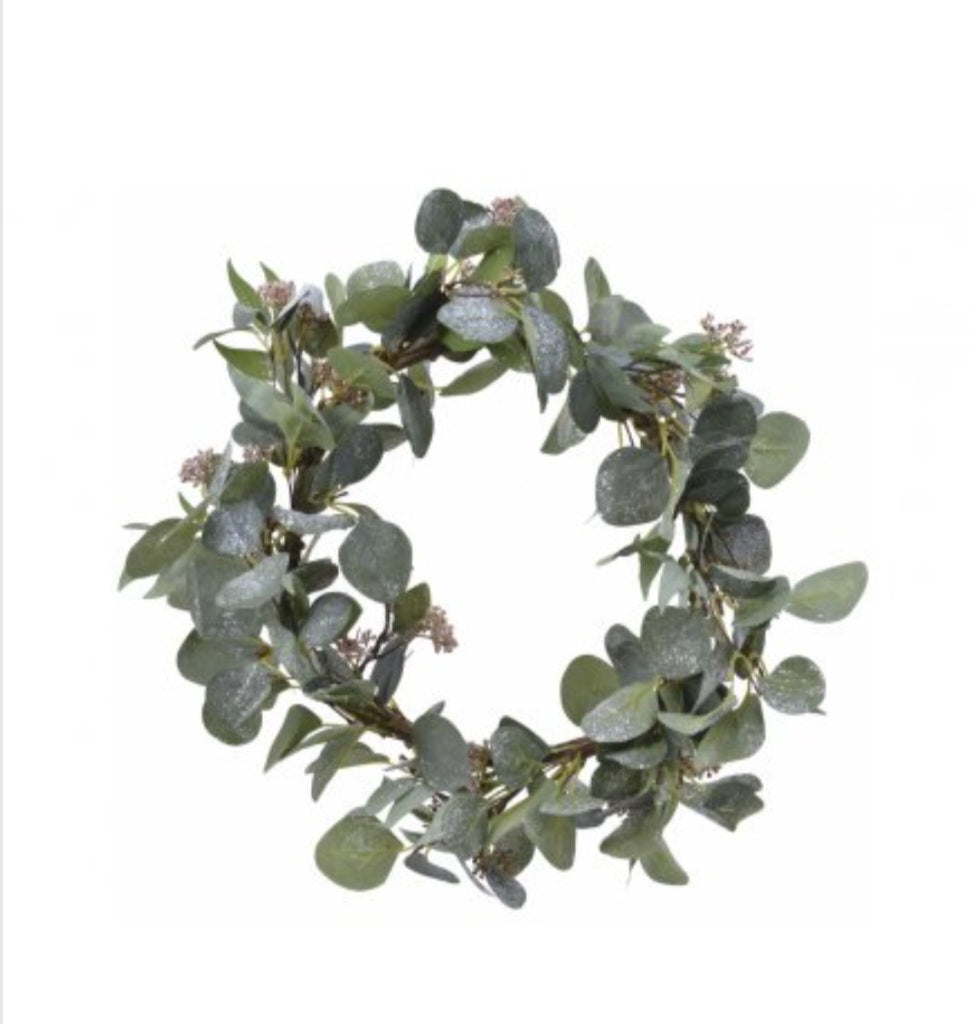 Frosted Eucalyptus Wreath