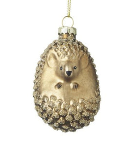 Gold Hedgehog Tree Decoration