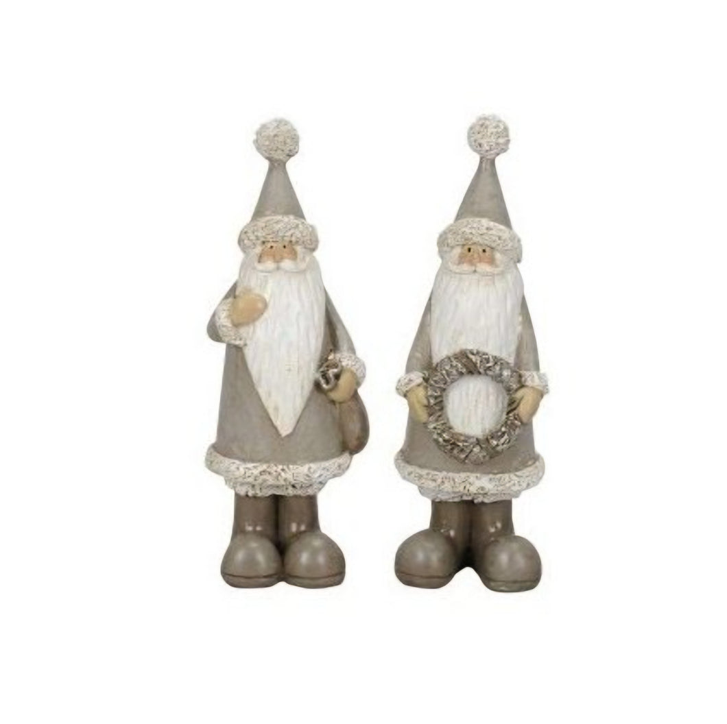 Grey Standing Santa
