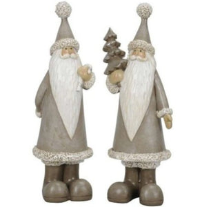 Grey Standing Santa