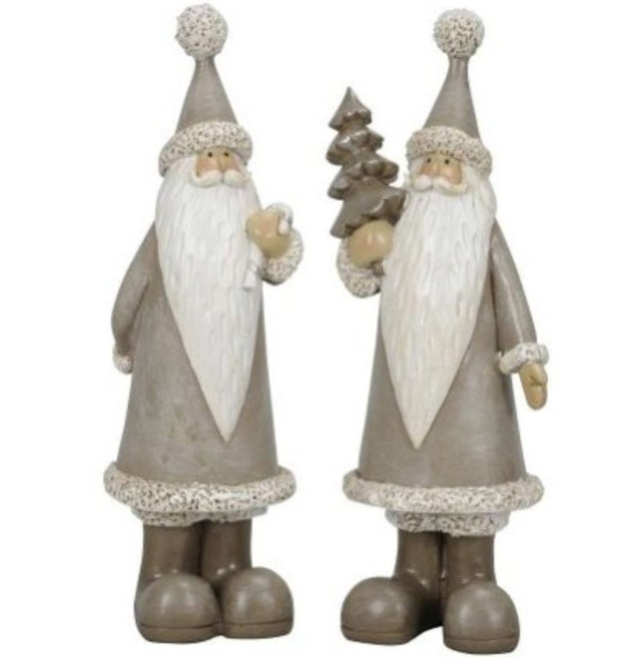 Grey Standing Santa