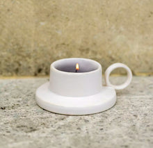 Load image into Gallery viewer, White Ceramic Polperro Tealight Holder
