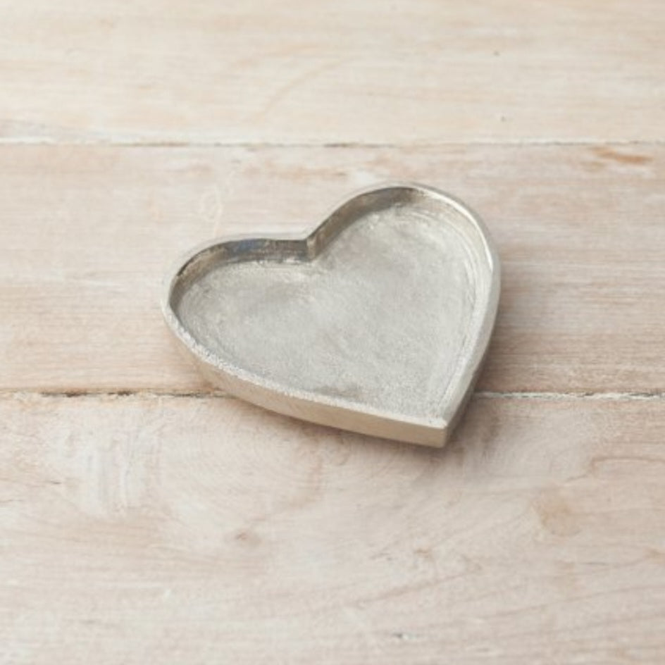 Silver Life Heart Trinket Dish