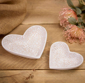 Ditsy Floral Heart Trinket Dish
