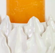 Load image into Gallery viewer, White Artichoke Pillar Candle Holder
